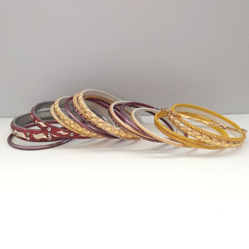 Child's multi color bracelet bangles lot #2